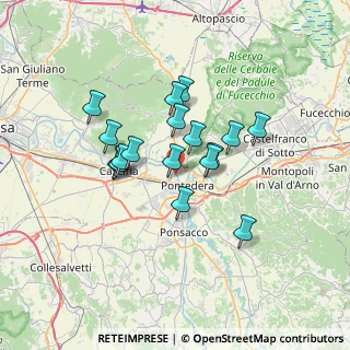 Mappa Via dell'Olmo, 56025 Pontedera PI, Italia (5.59353)