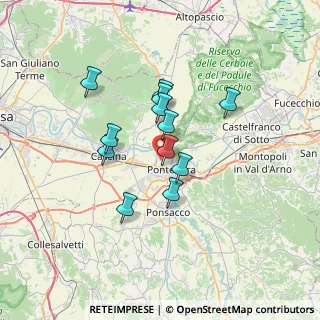 Mappa Via dell'Olmo, 56025 Pontedera PI, Italia (5.4875)