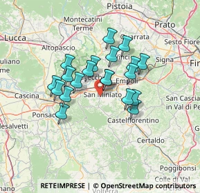 Mappa Via Dalmazia, 56028 San Miniato PI, Italia (10.789)