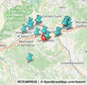 Mappa Via Dalmazia, 56028 San Miniato PI, Italia (6.95842)