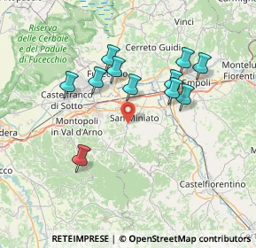 Mappa Via Dalmazia, 56028 San Miniato PI, Italia (6.83455)