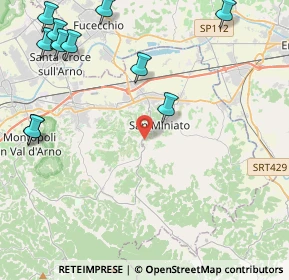 Mappa Via Dalmazia, 56028 San Miniato PI, Italia (6.04818)