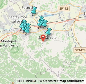 Mappa Via Dalmazia, 56028 San Miniato PI, Italia (3.44083)