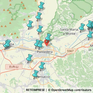 Mappa Via Venezia, 56025 Pontedera PI, Italia (5.69412)