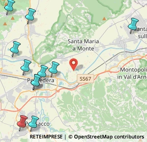 Mappa Via Arnovecchio, 56020 Santa Maria a Monte PI, Italia (6.27636)