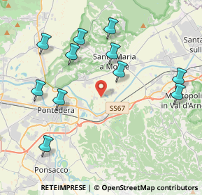 Mappa Via Arnovecchio, 56020 Santa Maria a Monte PI, Italia (4.53364)