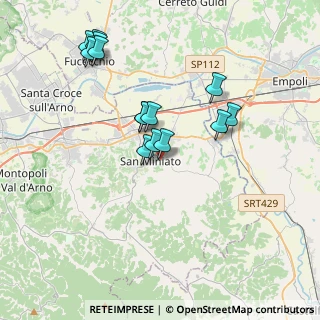 Mappa Via Paolo Maioli, 56028 San Miniato PI, Italia (3.66071)