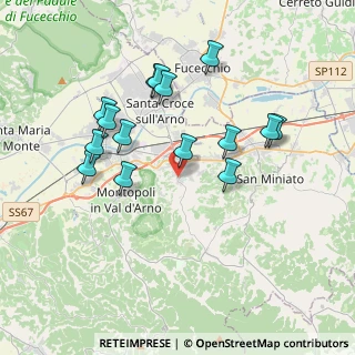 Mappa Via Giuseppe di Vittorio, 56028 San Miniato PI, Italia (3.72067)