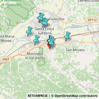 Mappa Via Giuseppe di Vittorio, 56028 San Miniato PI, Italia (2.83545)
