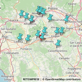 Mappa Via Giuseppe di Vittorio, 56028 San Miniato PI, Italia (16.87556)