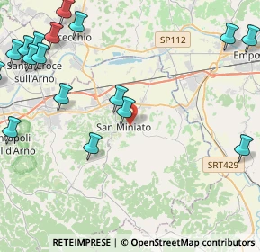 Mappa Piazza Buonaparte, 56028 San Miniato PI, Italia (6.55211)