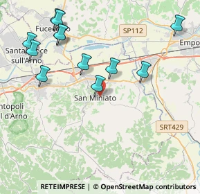 Mappa Piazza Buonaparte, 56028 San Miniato PI, Italia (4.73167)