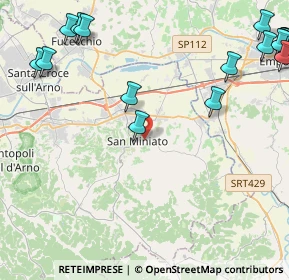 Mappa Piazza Buonaparte, 56028 San Miniato PI, Italia (6.902)