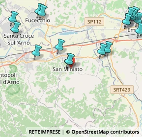 Mappa Piazza Buonaparte, 56028 San Miniato PI, Italia (6.375)