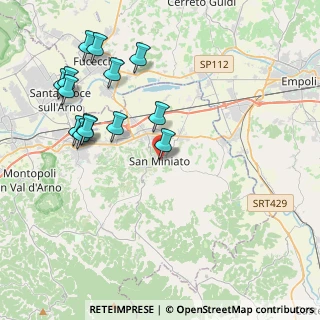 Mappa Piazzetta del Castello, 56028 San Miniato PI, Italia (4.62357)