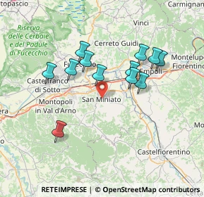 Mappa Piazzetta del Castello, 56028 San Miniato PI, Italia (6.63333)