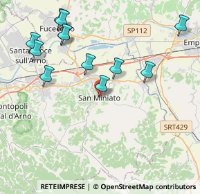 Mappa Piazzetta del Castello, 56028 San Miniato PI, Italia (4.6125)