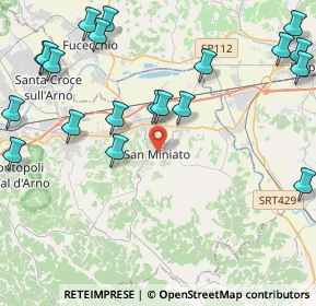Mappa Piazzetta del Castello, 56028 San Miniato PI, Italia (5.6375)