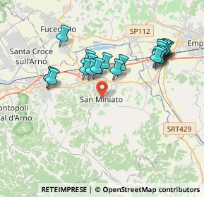 Mappa Piazzetta del Castello, 56028 San Miniato PI, Italia (3.7695)