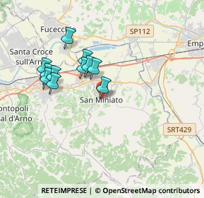 Mappa Piazzetta del Castello, 56028 San Miniato PI, Italia (3.30727)