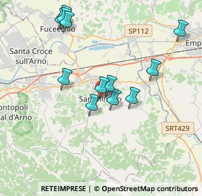 Mappa Piazzetta del Castello, 56028 San Miniato PI, Italia (3.80083)
