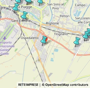 Mappa VIA G.VOLPE 10 OSPEDALETTO, 56121 Pisa PI, Italia (3.856)