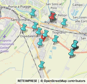 Mappa VIA G.VOLPE 10 OSPEDALETTO, 56121 Pisa PI, Italia (2.0515)