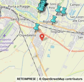 Mappa VIA G.VOLPE 10 OSPEDALETTO, 56121 Pisa PI, Italia (2.829)