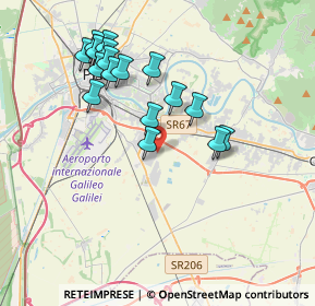 Mappa VIA G.VOLPE 10 OSPEDALETTO, 56121 Pisa PI, Italia (3.81389)