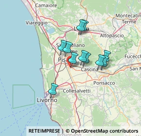 Mappa VIA G.VOLPE 10 OSPEDALETTO, 56121 Pisa PI, Italia (10.22545)