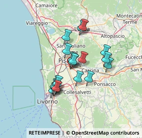 Mappa VIA G.VOLPE 10 OSPEDALETTO, 56121 Pisa PI, Italia (10.7445)