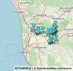 Mappa VIA G.VOLPE 10 OSPEDALETTO, 56121 Pisa PI, Italia (11.29944)