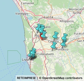 Mappa VIA G.VOLPE 10 OSPEDALETTO, 56121 Pisa PI, Italia (12.10714)