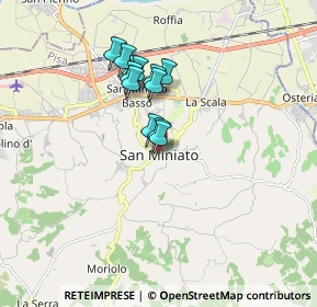 Mappa Via Augusto Conti, 56028 San Miniato PI, Italia (1.33917)