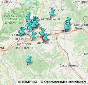 Mappa Via Augusto Conti, 56028 San Miniato PI, Italia (7.13222)