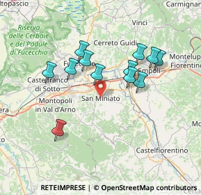 Mappa Via Augusto Conti, 56028 San Miniato PI, Italia (6.64083)