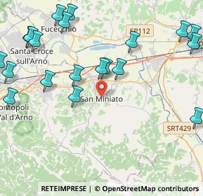 Mappa Via Augusto Conti, 56028 San Miniato PI, Italia (5.615)