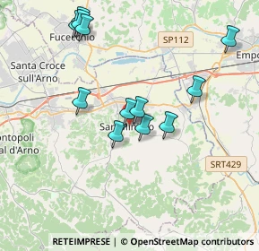Mappa Via Vittime del Duomo, 56028 San Miniato PI, Italia (3.8025)