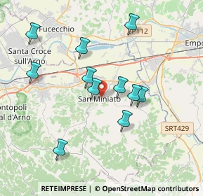 Mappa Via Vittime del Duomo, 56028 San Miniato PI, Italia (3.60818)