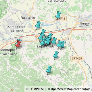 Mappa Via Vittime del Duomo, 56028 San Miniato PI, Italia (2.13)