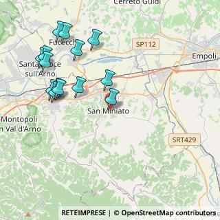 Mappa Via Vittime del Duomo, 56028 San Miniato PI, Italia (4.68357)