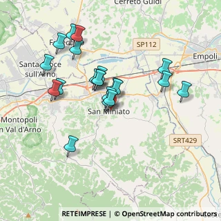 Mappa Via Vittime del Duomo, 56028 San Miniato PI, Italia (3.469)