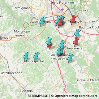Mappa Via Empolese in Cerbaia, 50026 San Casciano in Val di Pesa FI, Italia (7.43412)