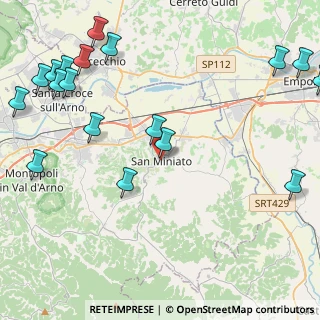 Mappa Piazza del Popolo, 56028 San Miniato PI, Italia (6.19833)