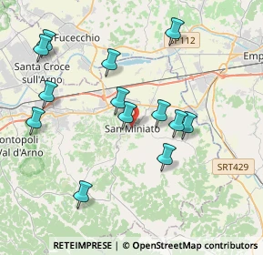 Mappa Piazza del Popolo, 56028 San Miniato PI, Italia (4.03769)