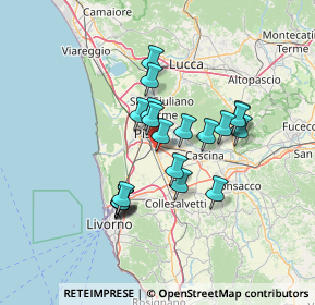 Mappa Via Agostino Bassi, 56121 Pisa PI, Italia (11.4095)