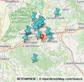 Mappa Via Madonna dei Bimbi, 56028 San Miniato PI, Italia (5.67)