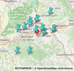 Mappa Via Madonna dei Bimbi, 56028 San Miniato PI, Italia (6.06667)