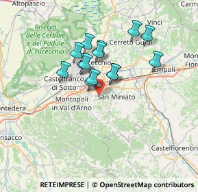 Mappa Via Madonna dei Bimbi, 56028 San Miniato PI, Italia (5.61214)