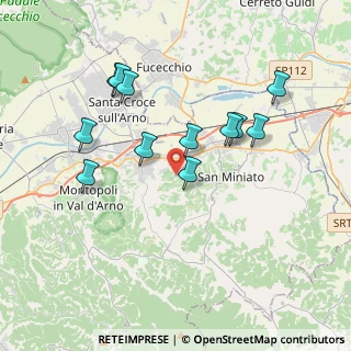 Mappa Via Madonna dei Bimbi, 56028 San Miniato PI, Italia (3.6625)